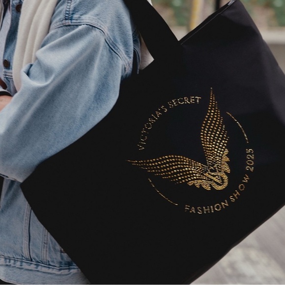Victoria's Secret Handbags - Victoria's Secret Black Fashion Show Tote Bag